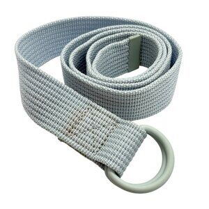 Vineyard Vines Light Blue Woven D-Ring Belt For Men & Women Medium